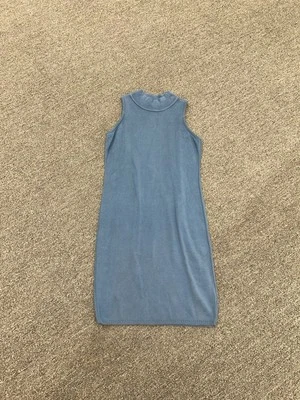 Vtg Victoria's Secret Moda Int’l Blue Cotton Maxi Dress Size Petite S USA - Image 1 of 4