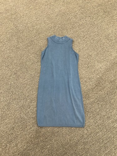 UNDERCOVER Maxi abito vintage Victoria's Secret Moda Int'l blu cotone taglia Petite S USA