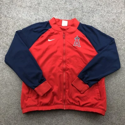 Los Angeles Angels Jacket Mens Large MLB Nike Dri-Fit Authentic Collection Red - Image 1 of 4