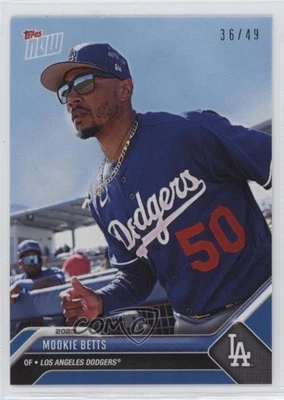 2023 Topps Now Road to Opening Day Blue /49 Mookie Betts #OD-271 - Image 1 of 2