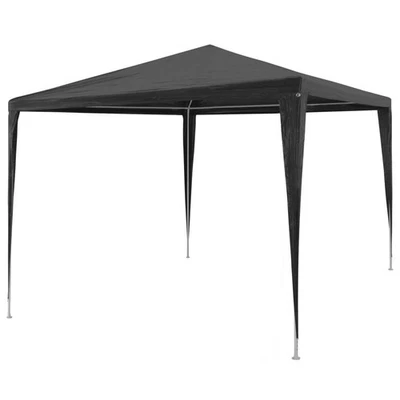 Party Tent Anthracite Polyethylene roof, Steel frame 10 x 10 ft - Image 1 of 4