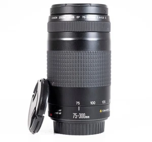 Canon 75-300mm F/4.0-5.6 II Full Frame Auto Focus EF Mount Telephoto Zoom Lens - Picture 1 of 5