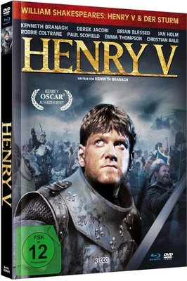 Henry V. + Der Sturm  (1989/2010)[Blu-ray & DVD Mediabook/Neu/OVP] Kenneth Brana - Bild 1 von 3