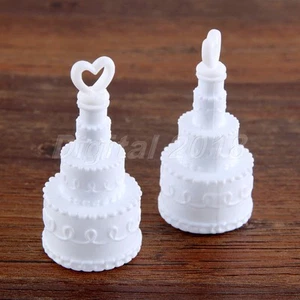 New 2/10Pcs White Empty Bubble Soap Bottles Wedding Party Décor Supplies D2018D - Picture 1 of 12