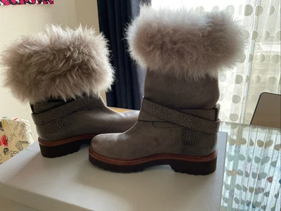 Botas Brunello Cucinelli Gris CUERO Para Mujer EU37/US 7/Nuevas SIN CAJA Foto 1 de 4