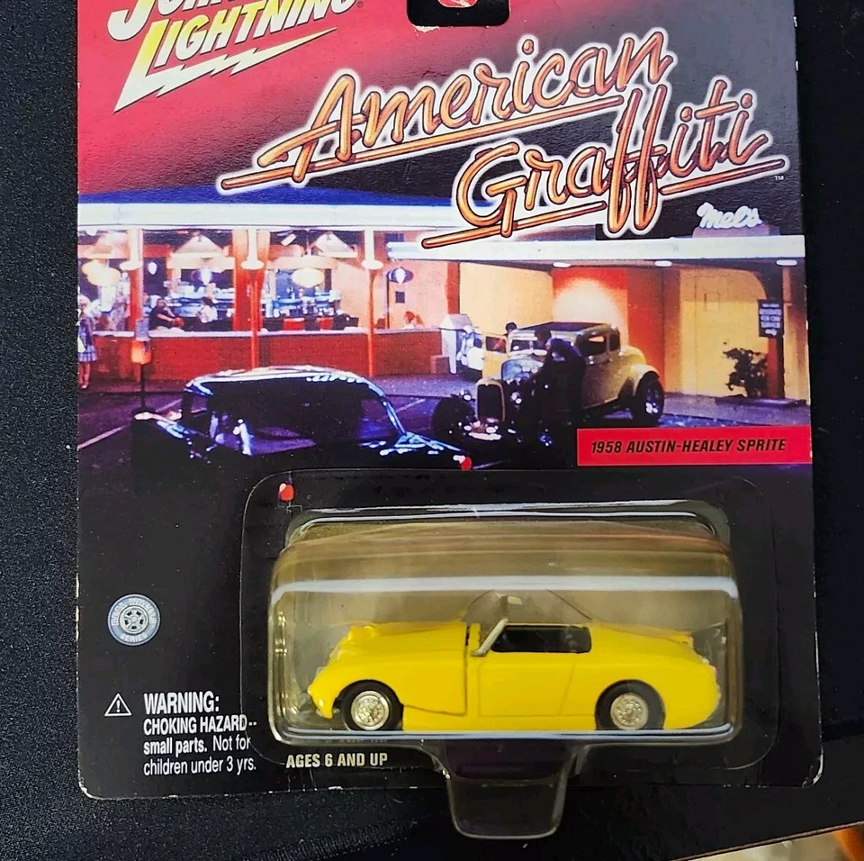 Johnny Lightning American Graffiti 1958 Austin-Healey Sprite - Yellow - New on C - Image 1 of 1