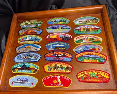 Lot of 20 Scouts BSA Council Shoulder Patches California All New No Duplicates - Image 1 of 4