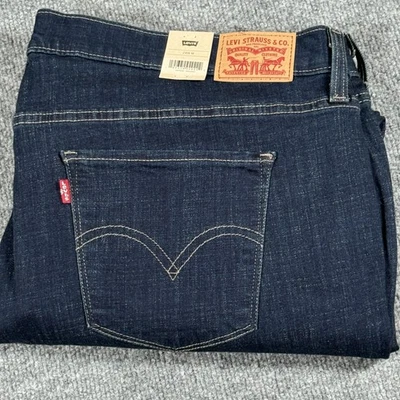 Levis Classic Bootcut Jeans Womens 24W Dark Wash Hypersoft Stretch Denim New - Image 1 of 4