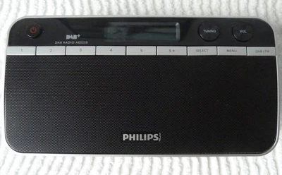 Philips Radio AE 5250/12 - DAB - tragbar - mit Netzteil - schwarz-silber - Bild 1 von 4