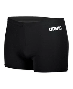 Arena Boys' Swim Shorts Team Solid Black/Silver 140 cm 10-11 Years - Picture 1 of 4