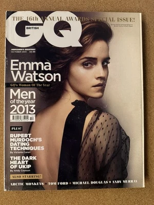 GQ UK Magazine Emma Watson October 2013 Vintage British Fashion - Image 1 of 2