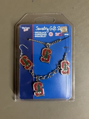 COMBO COLLAR PULSERA PENDIENTE STANFORD CARDINAL WINCRAFT DEPORTES NCAA ENCANTO Foto 1 de 2