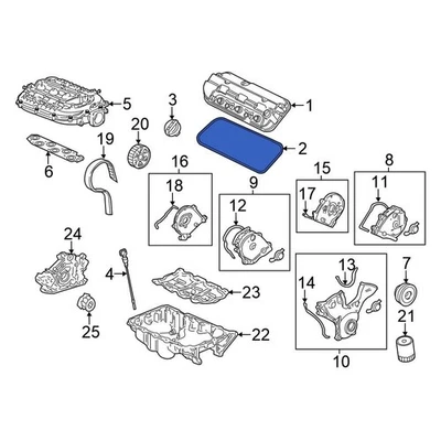 For Honda Accord 2003-2007 Honda 12341RCAA01 Engine Valve Cover Gasket Foto 1 de 4