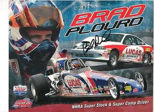 Foto a color autografiada de Brad Plourd Racing - Imagen 1 de 1