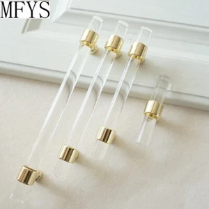 Lucite Cabinet pulls Acrylic Handle Drawer Clear Dresser Kitchen Cabinet Pulls   - Picture 1 of 7