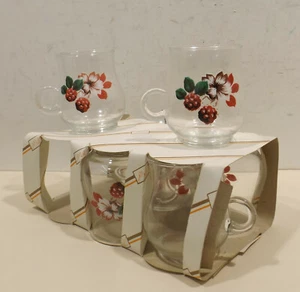 6 vasos de asa vintage con bayas/decoración de frutas de H&A - EMBALAJE ORIGINAL - Imagen 1 de 4