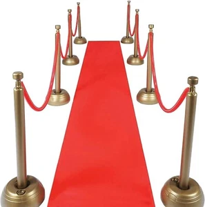 Red Carpet Runner for Party 2 x 15 ft Non-Woven Polyester Fabric Aisle Runner... - Picture 1 of 4