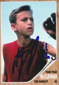 MARTY YORK "YEAH YEAH"  ALAN MCCLENNAN SANDLOT  SIGNED 1962 STYLE CARD