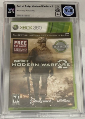 Call of Duty Modern Warfare 2 Xbox 360 New Sealed Graded WATA 9.8 A+ - Image 1 of 2