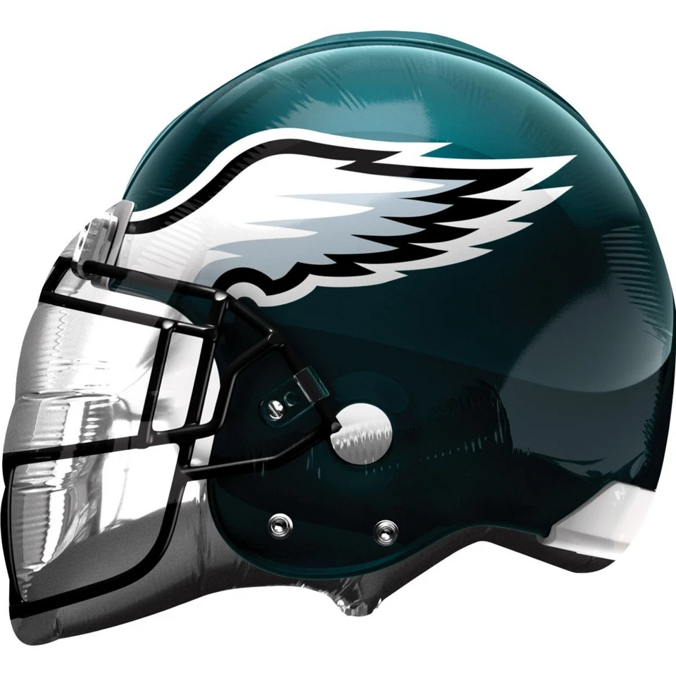 Philadelphia Eagles Football Dark Green 24" Helmet Foil Super Shape Balloon - Image 1 of 1
