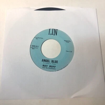 Ray Ruff And the Checkmates 7" Record 45 Angel Blue / I Took A Liking To You Foto 1 de 4