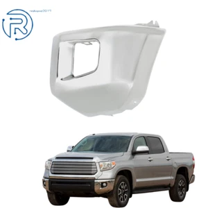 Front Left Side Bumper End Cap Chrome Steel For 2014 2015-2021 Toyota Tundra - Picture 1 of 13