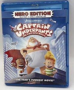 Captain Underpants: The First Epic Movie (Hero Edition) (Blu-ray, 2017) - Picture 1 of 2