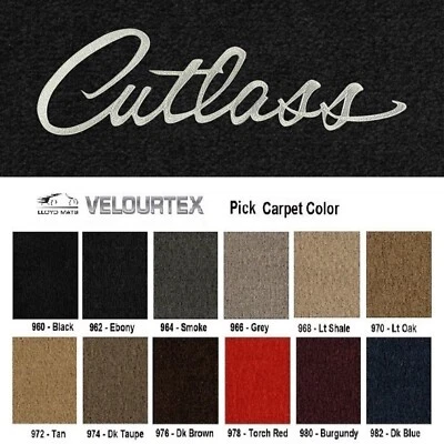 Lloyd Mats Velourtex Oldsmobile Cutlass Silver Logo Front Floor Mats (1966-1999) - Image 1 of 4