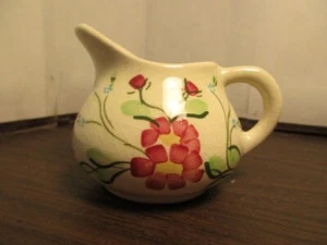 Vintage Keramik Milchkännchen - handbemalt Blumenmuster - Bild 1 von 4