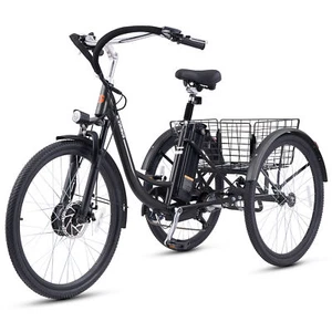 VIRIBUS 26" Electric Tricycle Adults 7 Speed Trike 350W Motor Front Suspension - Picture 1 of 19