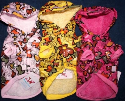 WATERPROOF Fur Dog Coat Jacket Hoodie Apparel Winter Snow Warm for SMALL Pet - Image 1 of 4