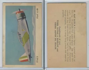 UO1, aceite de motor Tydol, aviones, 1941, #38 Fiat G50, Italia - Imagen 1 de 1