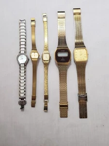 Lot of 5 Citizen Eco Drive Quartz Digital Watches - Picture 1 of 8