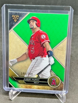2017 Topps Triple Threads ALBERT PUJOLS Green 148/250 #39 Angels - Image 1 of 2