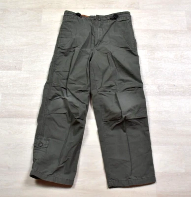 Y2K Youth Girls Unionbay Cargo Pants Kids Size 7 VTG 2000s Moss Green-Brown - Image 1 of 4