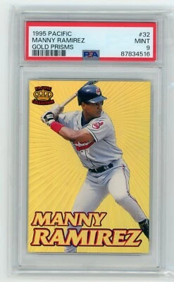 Colección Pacific Crown 1995 prismas de oro Manny Ramírez #32 PSA 9 Foto 1 de 2