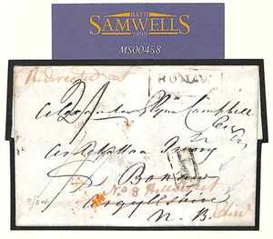 GB Scotland ADD HALF Cover 1826 *Redirected at* BONAWE Argylls {samwells}MS458 - Picture 1 of 2