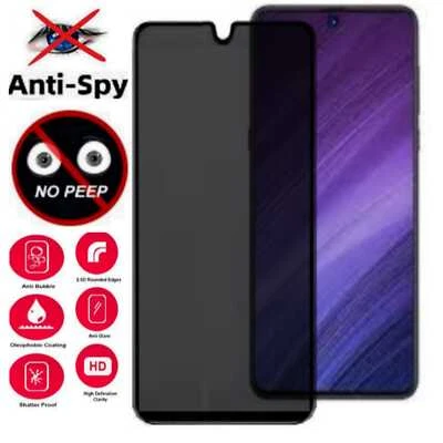 Tempered Glass For Xiaomi 11/12 Redmi Note 11 Pro Privacy Screen Protector - Image 1 of 4