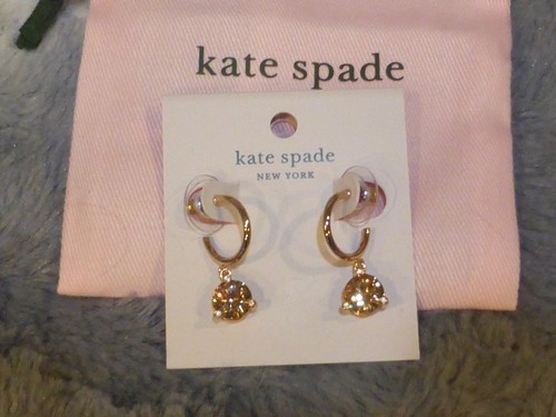 Orecchini a goccia Kate Spade Rise And Shine ambra nuovi con etichetta $59