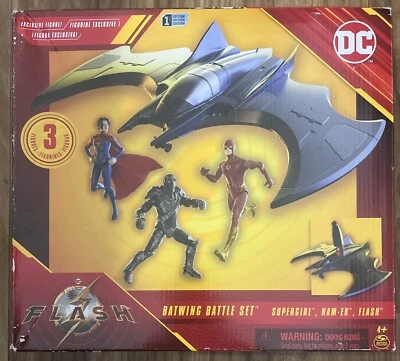 DC Comics Flash Batwing Battle Set Super Girl NAM-Ek Flash 4" Action Figures #m6 - Изображение 1 из 4
