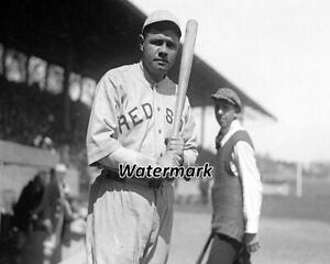 MLB 1927 Boston Red Sox HOFer Babe Ruth at Fenway Park  8 X 10  Photo Picture