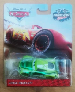 Disney Pixar Cars 3 CHASE RACELOTT FIREBALL BEACH Nuovo Blister Buono. RARO - Foto 1 di 7