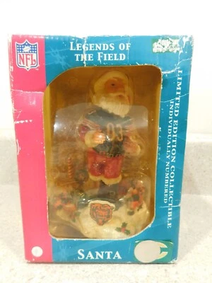 Figura de Papá Noel de los Chicago Bears de la NFL resina coleccionable cabeza de bobble leyendas. Foto 1 de 4
