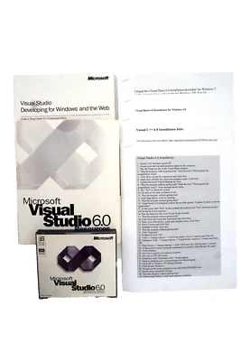 Microsoft Visual Studio Enterprise 6.0 6 Windows 95 ~ 11 Retail 3 CD's KEY #3 - Image 1 of 4
