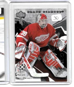 DOMINIK HASEK 2003 UD DIAMANTE NEGRO CUÁDRUPLE #180 BV $30,00!!!! - Imagen 1 de 1