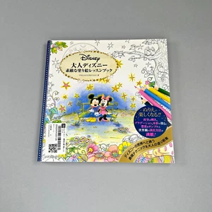 Disney Coloring Book Japanese Inko Kotoriyama Adult Painting Drawing Lesson - Picture 1 of 11