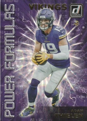 2019 DONRUSS ADAM THIELEN WR VIKINGS #PF-10 POWER FORMULAS PRIZM SP - Image 1 of 2