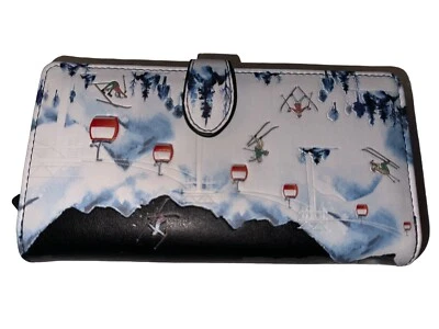 Shag Wear Women's Medium Faux Leather  Wallet - Ski Resort - Image 1 of 4