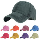 Dyed Washed Retro Cotton Plain Color Style Sport Baseball Ball Cap Hat Men Women