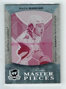 07-08 UD Upper Deck The Cup  Mark Mancari  1/1  Printing Plate  Rookie
